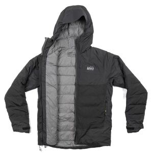 Men's Black Insulated Hooded Puffer Jacket